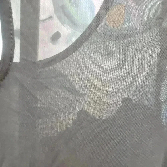 Haute Monde Black Mesh/Floral Bodysuit - Picture 8 of 8